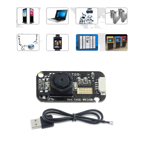 Ultra Fast 0.3MP Camera Module With 120 FPS High Speed Sensor Board For Video Security And Real Time Surveillance In Action Scenes, Compact PCB Module For Quick Install And Smooth Motion Capture, black PCB with USB cable
