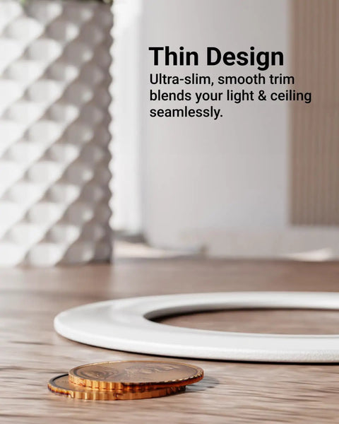 12 Pack Goof Rings For 4 Inch Recessed Lights White Matte Finish Outer Diameter 6.7 Inches Inner Diameter 4.25 Inches Durable Plastic Flush Mount Ceiling Trim Covers For Clean Quick Ceiling Repair