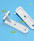 Universal Refrigerator Door Hinge Replacement Shaft For Midea Little Swam Royalstar And Other Standard Doors showing dimensions