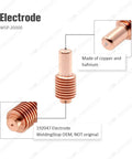 Ice-40C T Plasma Electrode Replacement Kit for Spectrum 625 Cutter, copper hafnium electrode 192047, detailed view