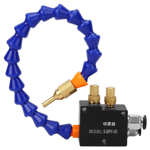 Game Changer Coolant Sprayer System For Cnc Machining with flexible nozzle and valve for precise lubrication.