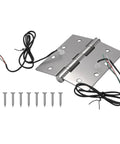 Heavy Duty 4 Wire Electric Transfer Hinge With Smart Hidden Wiring And Rock Solid Swings, 304 stainless steel, 114mm size.