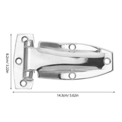 Heavy Duty Stainless Steel Swing Door Hinges For Box Trucks And Cargo Containers, dimensions 8.2cm by 14.3cm