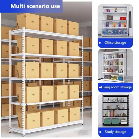 Built Tough Five Tier Metal Shelving Unit Heavy Gauge Adjustable Garage Storage Rack Weatherproof Finish For Kitchen Pantry Closet Ultimate Home Organization Setup