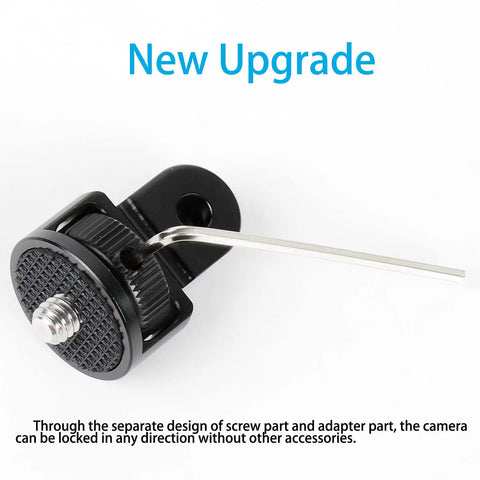 One Quarter Inch Screw Head Camera Mount Adapter For Tripod Rig CNC Aluminum Alloy Conversion Fits Insta360 One X2 X3 X4 X5
