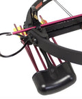 Camouflage Six Arrow Crossbow Quiver In Black For Spider Series And More, rugged plastic with secure fit attaching crossbow