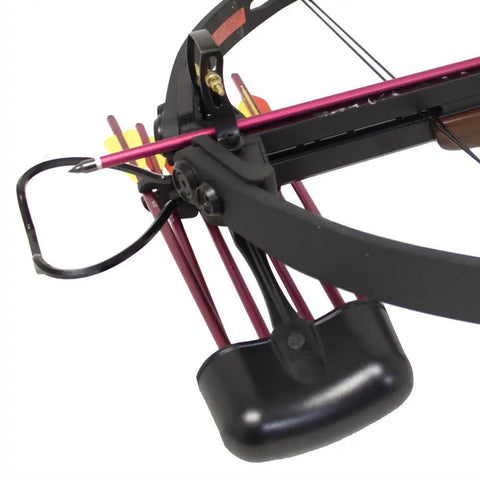 Camouflage Six Arrow Crossbow Quiver In Black For Spider Series And More, rugged plastic with secure fit attaching crossbow