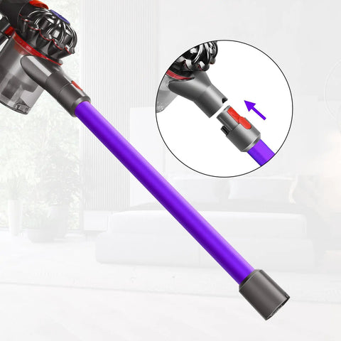 Dyson Vacuum Tube Extension Wand 28.7 Inch Long Reach Replacement Parts Quick Release Attachment For V7 V8 V10 V11 V15 Cordless Models