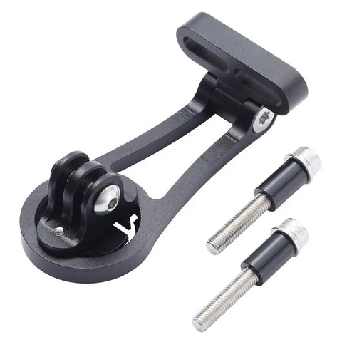Out Front Bike Computer And GoPro Combo Mount For Garmin Edge Series Adjustable 36mm Or 42mm Stem Fit CNC aluminum with bolts