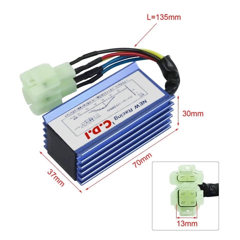 High Performance GY6 6 Pin AC Racing CDI Box For 50cc 125cc 150cc Chinese Scooter Go Kart ATV Dirt Bike Ride Ready aluminum body