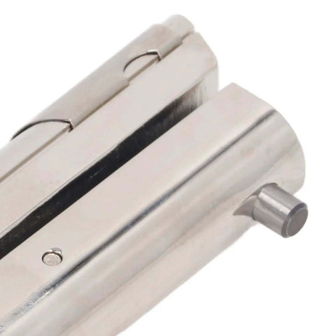 Close-up of Heavy Duty Hand Held Hole Punch with all metal construction, highlighting punching mechanism and durable build.