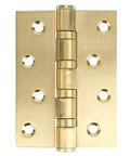 Rock Solid Heavy Gauge Stainless Steel Door Hinges With Hydraulic Buffering And Brushed Metal Hardware for smooth cabinet operation.