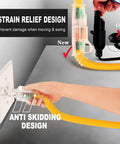Demonstration of 200 Ft Outdoor Extension Cord Waterproof Beefy Heavy Duty 12 Gauge 3 Conductor With Lighted End's strain relief design