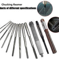 Chucking Reamer 18mm H8 9CrSi Alloy Tool Steel Lathe Milling Cutter With Straight Flutes And Round Shank For Bore Drilling Machine