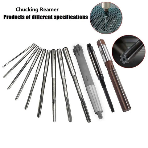 Chucking Reamer 18mm H8 9CrSi Alloy Tool Steel Lathe Milling Cutter With Straight Flutes And Round Shank For Bore Drilling Machine