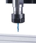 SainSmart Genmitsu blue-coated flat-nose end mill, 1/8 in shank, 1-flute CNC router bit