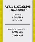 Label on Built Tough Heavy Duty Ratchet Strap Set With Flat Hooks 4 Inch By 27 Foot 2 Pack Bright Yellow Load Tie Downs.