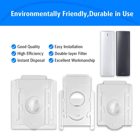 Clean Station Dust Bags For Jet 70 75 90 Series Cordless Vacuums Six Pack Replacement Fits VCA ADB90 Models shown with features