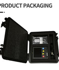 Portable Surface Roughness Tester With Top Notch Precision Handheld Roughness Gauge For Metal And Non Metal Surfaces Measures Ra Rz Rq Rt Rp Rv Rc Across 7 Parameters In Real World Production Settings in black carrying case