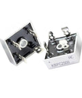 Two Pack 25 Amp 600 Volt DIP4 Square Bridge Rectifier Kit, High-Current Dual Bridge Module For Power Supplies, DIY Electronics, And Electrical Projects, KBPC2506