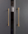 Antique Brass Cabinet Pulls Set, 7.56 Inch Hole Center Zinc Alloy Fluted Drawer Handles for Kitchen Cabinets, Vanities, and Dressers