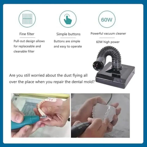 Heavy Duty Soldering Fume Extractor With Flex Hose Knocks Fumes Out Clean Slick Dust Catcher For Nail Grinding And Board Repairs Top Shelf Workshop Air Scrubber With Bright Led Light with fine filter and flexible hose.