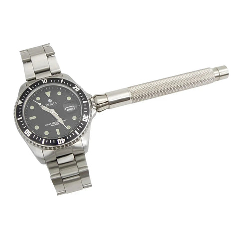 Watch Crown Winder Tool 3.5mm To 5.5mm Adjustable Manual Winding Tool with mechanical watch for maintenance and repair.