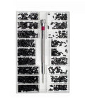 500Pcs Standard M4 High Hardness Wood Screws Assortment Kit With Phillips Drive Flat Head Includes 20 Sizes in storage box
