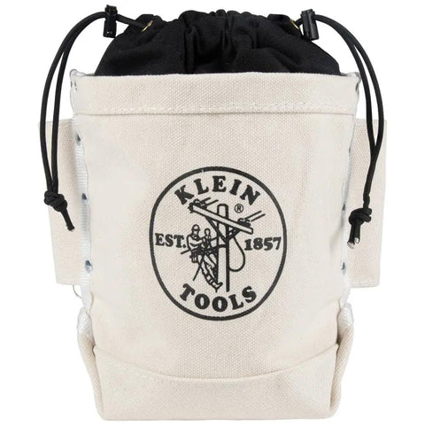 Top Closing Bolt Bag With 3 Inch Drawstring, Load Rated Tool Bag For 5 X 10 X 9 Inches, Built Tough No 4 Canvas, Bull Pin Loops visible