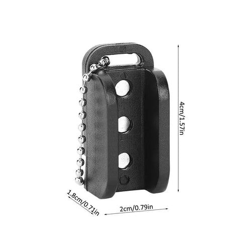 Magnetic Fly Fishing Hook Threader Tool For Easy Hook Size Threading, No Fuss Setup, Lightweight PC Design, 4cm black compact tool
