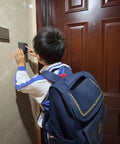Child using outdoor wall mount key lock box waterproof 10 digit combination push button key keeper near front door