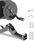 Beefy Manual Boat Anchor Winch With Bow Roller Hand Crank Easy Mounting Lift System For Kayak Jon Boat Bass Boat