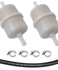 Inline Fuel Filter Replacement 49019-0031 For EFI Engines, fuel filters, clamps, hose for lawn care equipment