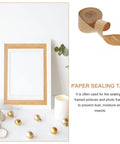 Water Activated Kraft Paper Tape Writable Waterproof Packing Tape 3.6 Cm Wide Eco Friendly For Shipping Boxes And Home Cartons 2 Rolls