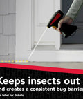 Person using Perimeter Protection Refill For Indoor And Outdoor Use Up To 18 Months Of Protection 1 Gallon With Auto Trigger Hose Dip Tube And Holster Compatibility Save Money Cut Plastic Waste Keep Bugs At Bay around a door frame