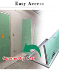 Tough Recessed Access Door 3 Pack With Solid Aluminum Frame Paintable Inspection Panel For Ceilings And Walls Fire Rated Gypsum Board Effortless Install No Sweat Finish For HVAC Plumbing And Electrical Upgrades 44 X 48 Inch, showing opened door at 125 degrees.