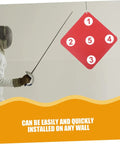 Fencer aiming at Double-Sided Fencing Target Pro-Grade For Home Practice, Heavy-Duty Self-Training Target With Wall Mount.