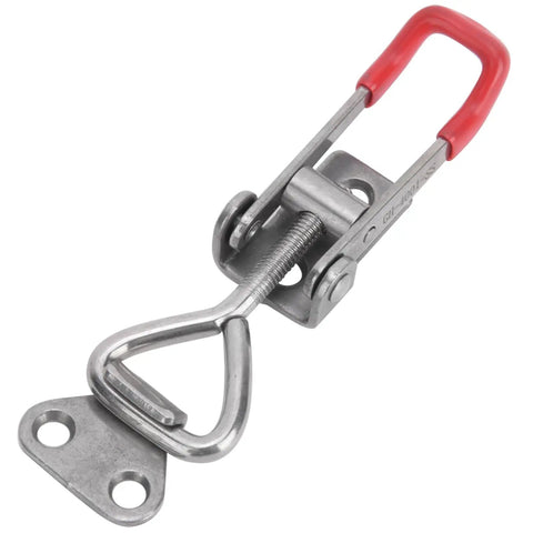 Rock Solid Heavy Duty Toggle Clamp Clip Adjustable Latch For Quick Fixturing 150kg Clamp Power 304 Stainless Steel GH-4001-SS