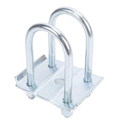 Essential 1/2 Inch U Bolt Kit For 3500 Lb Axle Repair Heavy Duty Suspension Hardware With 2 Inch Pitch And 5.5 Inch Length For Secure Trailer Trailering Fix It Now, galvanized steel U-bolt plate kit