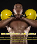 16Kg Yellow Competitive Kettlebell For Women And All Levels, Beast Mode Strength Training Gear, Electroplated Steel, erg handle