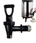 Total Hype Tea Bucket Tap And Outdoor Water Spigot For Coffee Barrels Built Legit Tough with black PP body for easy pouring.