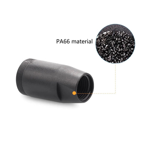 M12 4 Pin Male Connector IP67 Waterproof D Code Industrial Circular Connector PA66 angled material view
