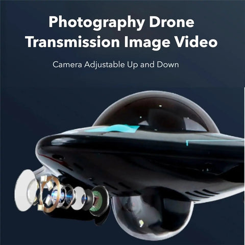 Pro Grade Underwater Drone With Bionic Manta Ray Design showcasing smart camera lens and real-time video transmission features