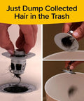 Heavy Duty Slick Universal Sink Stopper Replacement Chrome Bath Plug Bathroom Upgrade No Sweat Quick Install fits hair in trash.