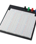 Heavy Duty Solderless Breadboard With 3220 Holes, Dual Terminal Strips, Four Distribution Bars, Black Aluminum Back Plate