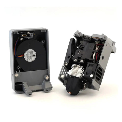 Direct Drive Extruder Assembly For AD5X 3D Printer With 0.4mm Copper Nozzle For Reliable Filament Feeding And Smooth Printing Performance, metal body shown open