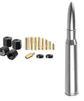 Bullet Antenna With Valve Stem Caps Mast For Chevy Silverado 1500 2500 3500 HD Ford F150 F250 F350 Denali And Jeep Chrome Truck Accessory