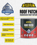 Image of 29 Oz Leak Stopper Roof Patch, Fiber Reinforced Rubberized Trowel Grade Sealant For Roof Leaks, Easy To Apply