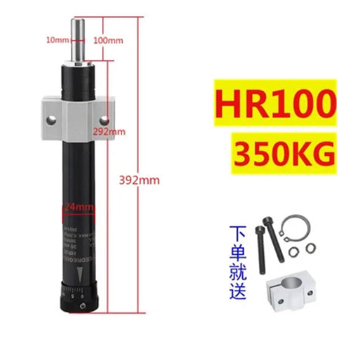 Tough As Nails Heavy Duty Adjustable Hydraulic Buffer Dashpot For Smooth Deceleration And Industrial Shock Absorption Three Fifty Kilogram Workhorse Capacity Made To Handle Rough Shop Work, HR100 model