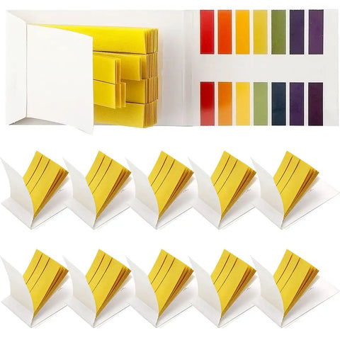 PH Test Strips 1 To 14 Litmus Paper Kit For Home Lab Water Soil Aquariums Soap Testing 800 Strips In 10 Pack With Quick Color Chart